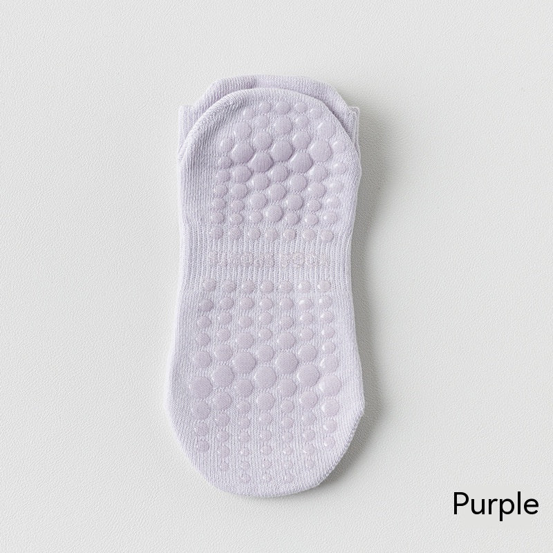 Women's Pure Cotton Non-slip Silicone Indoor Fitness Pilates Socks