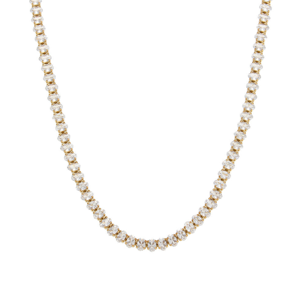 Wisteria Diamond Tennis Necklace