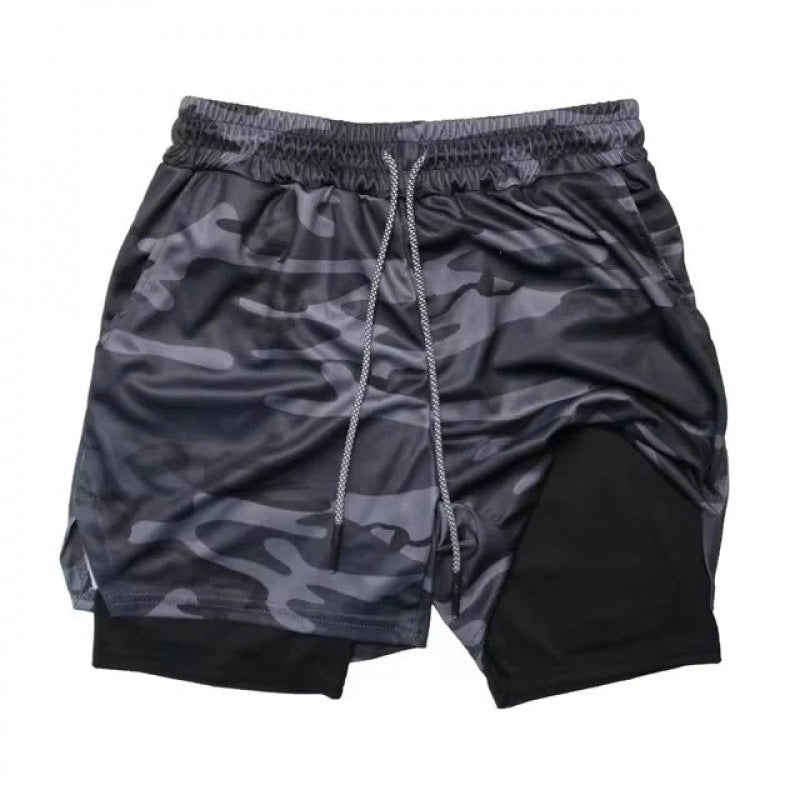 Summer Running Shorts Men 2 in 1 Sports Shorts