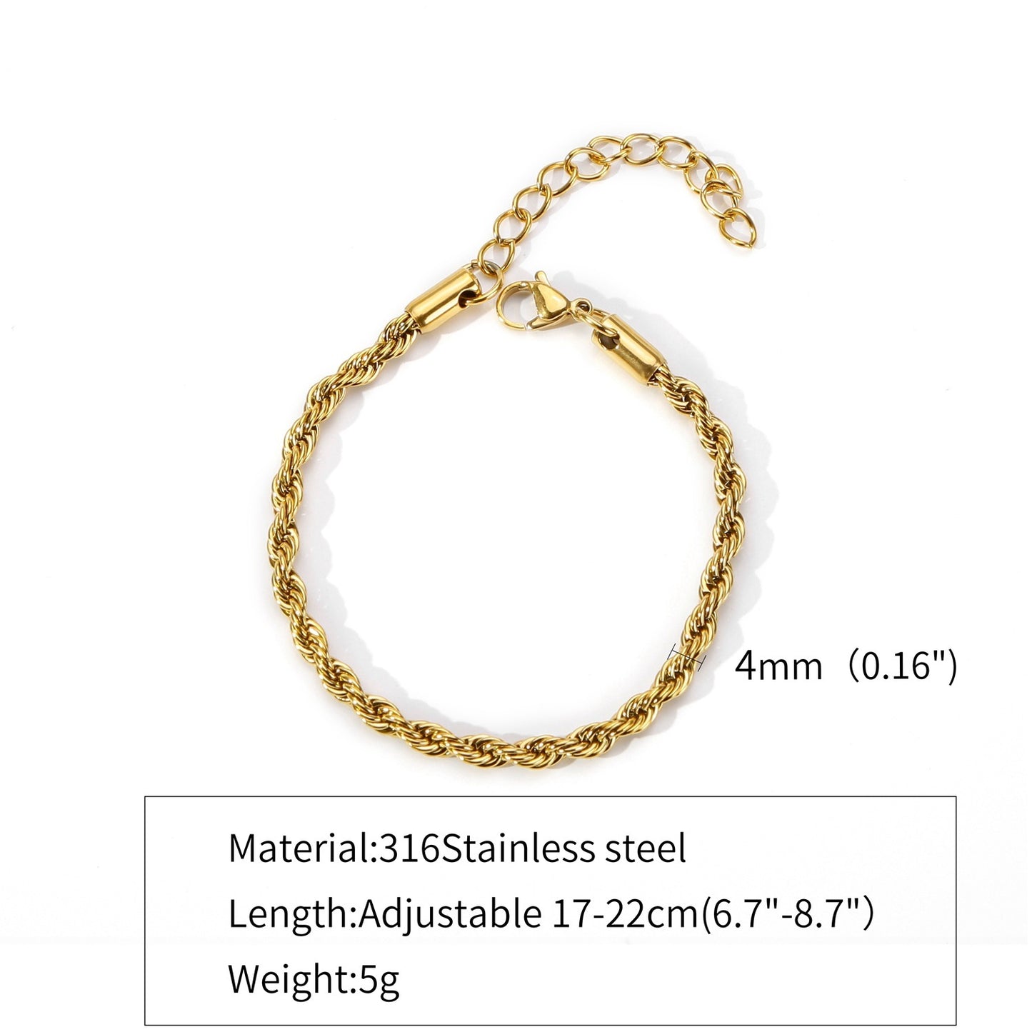 Hemp Flowers Chain Stainless Steel 18K Cuban Item