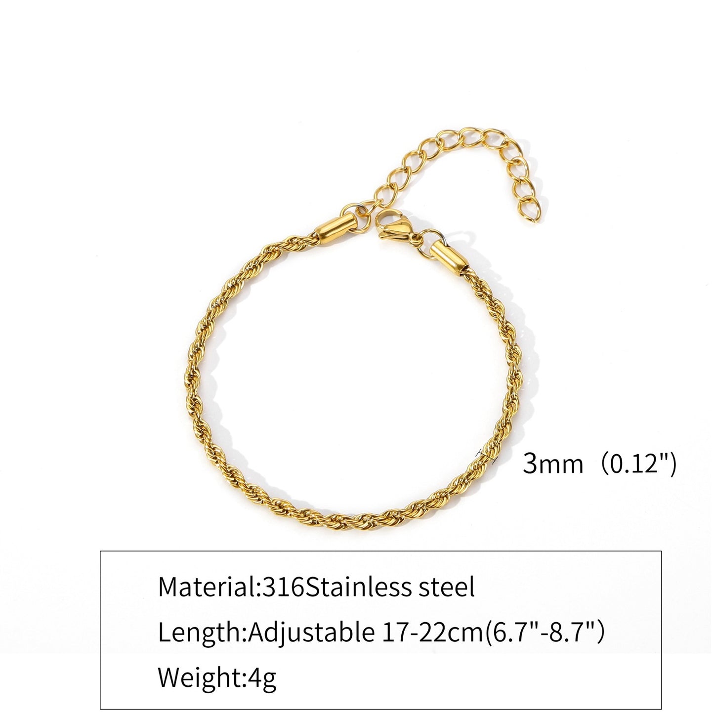 Hemp Flowers Chain Stainless Steel 18K Cuban Item