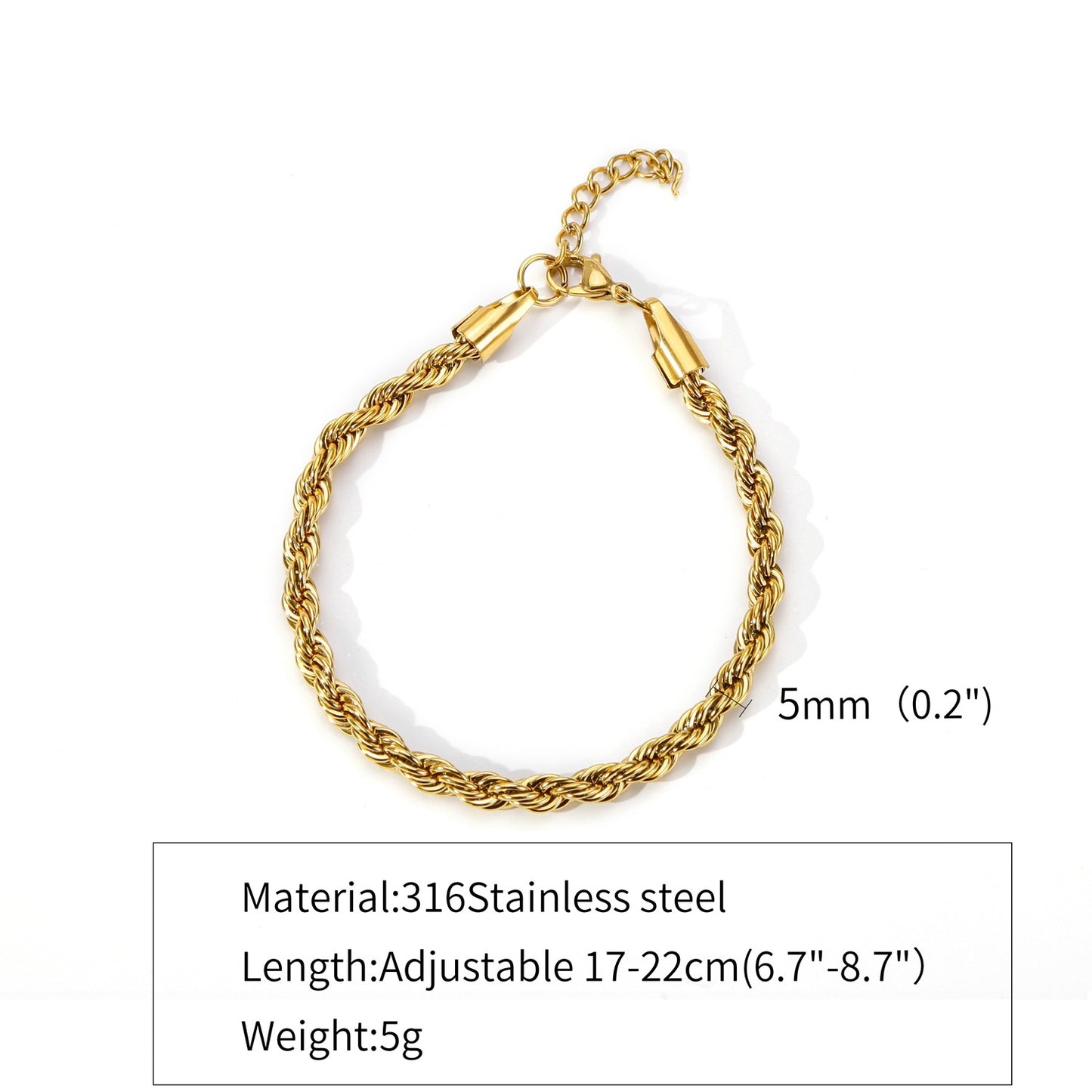 Hemp Flowers Chain Stainless Steel 18K Cuban Item