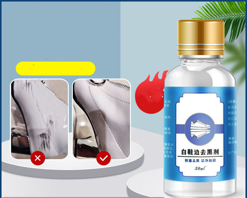 White Shoes Sneakers Edge Decontamination Cleaner Patent Leather