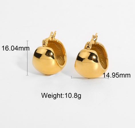 Sunna Gold Huggie Earrings
