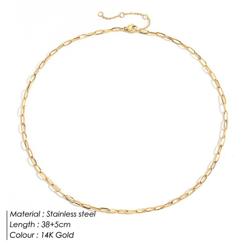 Nadia Paperclip Chain Necklace